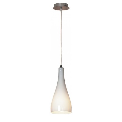 Светильник Lussole LSF-1106-01 Rimini хром Светильник Lussole LSF-1106-01 Rimini хромОдиночные<br>Подвесной светильник Lussole LSF-1106-01 станет прекрасным помощником в формировании грамотного освещения на выбранной Вами площадке: домашней, рабочей, коммерческой. Во-первых, изделие обладает утончённой эстетикой. Во-вторых, дизайнерский ход стилизовать плафон под оформленный бокал предоставляет владельцу светильника Lussole LSF-1106-01 широкие возможности для реализации интересных интерьерных задумок. В-третьих, Вы по достоинству оцените выбранное производителем универсальное сочетание цветов в изделии: матовое стекло белоснежного оттенка и хромированная конструкция серебристого мерцания. Предлагаем<br><br>S освещ. до, м2: 4<br>Тип лампы: накаливания / энергосбережения / LED-светодиодная<br>Тип цоколя: E27<br>Количество ламп: 1<br>MAX мощность ламп, Вт: 60<br>Диаметр, мм мм: 150<br>Высота, мм: 500-1200<br>Оттенок (цвет): белый<br>Цвет арматуры: серебристый