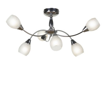Люстра Lussole lsf-1803-06 Люстра Lussole lsf-1803-06Потолочные<br>Потолочная люстра Lussole lsf-1803-06 станет прекрасным источником основного освещения практически для любого дизайна интерьера! Оригинальная конструкция, выполненная в «минималистичном» стиле, украшена белыми матовыми плафонами, которые направлены в разные стороны, что делает освещение равномерно ярким на всем пространстве площадью до 16 кв.м. Светлые оттенки в сочетании с металлической арматурой, идеально подходят в любую цветовую гамму комнаты. Светильник внесет в интерьер неповторимую, наполненную очарованием, атмосферу уюта и гармонии.<br><br>Установка на натяжной потолок: Да<br>S освещ. до, м2: 16<br>Крепление: Планка<br>Тип лампы: накаливания / энергосбережения / LED-светодиодная<br>Тип цоколя: E14<br>Количество ламп: 6<br>MAX мощность ламп, Вт: 40<br>Диаметр, мм мм: 760<br>Высота, мм: 360<br>Цвет арматуры: серебристый