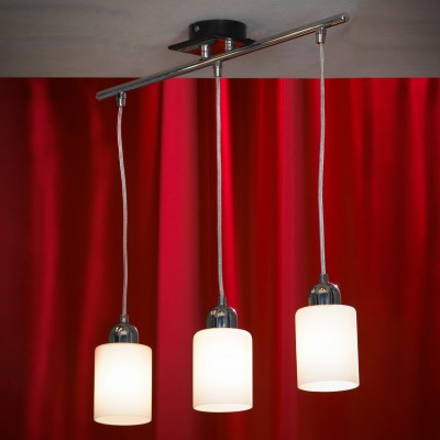 Люстра Lussole lsf-6116-03 Люстра Lussole lsf-6116-03Тройные<br>Подвесная люстра Lussole lsf-6116-03 грациозна в своей форме и исполнении! Дизайнеры постарались на славу, чтобы придать удлинённой конструкции светильника утончённость и характер изысканного благородства. Особенно органичным окажется тандем люстры в интерьере стиля модерн, где предпочтительным станет наличие высоких потолков для гармоничного оформления пространства. В итоге, получится оригинальный и стильный дизайн интерьера квартиры, дома, кафе, ресторана, магазина и других уютных площадок. Перед Вами яркий, насыщенный и безупречный свет, рождаемый ультрамодной люстрой Lussole lsf-6116-03, исполненной в стиле модерн, что порадует каждого ценителя искусного сияния.<br><br>Установка на натяжной потолок: Да<br>S освещ. до, м2: 8<br>Крепление: Планка<br>Тип лампы: накаливания / энергосбережения / LED-светодиодная<br>Тип цоколя: E14<br>Цвет арматуры: серебристый<br>Количество ламп: 3<br>Ширина, мм: 100<br>Длина, мм: 550<br>Высота, мм: 1000<br>MAX мощность ламп, Вт: 40