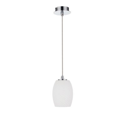 Светильник Lussole LSF-6606-01 Leverano Светильник Lussole LSF-6606-01 LeveranoОдиночные<br>Подвесной светильник Lussole LSF-6606-01 представлен Вашему вниманию в неподражаемом стиле модерн, ратующем за лаконичность, правильные пропорции и геометрию изделия. Всё это присуще представленному изделию, созданному для современного дизайна интерьера. Конструкция светильника Lussole LSF-6606-01 очень компактна. Плафон белоснежного оттенка украшен диагональными полосками, проходящими по всему периметру аккуратной чаши света. Хромированная конструкция прослужит Вам долгие годы и будет практична в своём цветовом сочетании с остальными элементами. Лаконичная чаша света обеспечит яркий поток лучей, способных наполнить превосходным сиянием выбранное Вами пространство.<br><br>S освещ. до, м2: 3<br>Тип лампы: накаливания / энергосбережения / LED-светодиодная<br>Тип цоколя: E14<br>Количество ламп: 1<br>MAX мощность ламп, Вт: 40<br>Диаметр, мм мм: 110<br>Высота, мм: 1250<br>Оттенок (цвет): белый<br>Цвет арматуры: серебристый