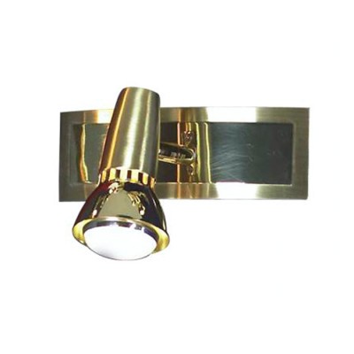 Светильник Lussole LSL-1401-01 Aprilia золото Светильник Lussole LSL-1401-01 Aprilia золотоОдиночные<br>Светильники-споты – это оригинальные изделия с современным дизайном. Они позволяют не ограничивать свою фантазию при выборе освещения для интерьера. Такие модели обеспечивают достаточно качественный свет. Благодаря компактным размерам Вы можете использовать несколько спотов для одного помещения. <br>Интернет-магазин «Светодом» предлагает необычный светильник-спот Lussole LSL-1401-01 по привлекательной цене. Эта модель станет отличным дополнением к люстре, выполненной в том же стиле. Перед оформлением заказа изучите характеристики изделия. <br>Купить светильник-спот Lussole LSL-1401-01 в нашем онлайн-магазине Вы можете либо с помощью формы на сайте, либо по указанным выше телефонам. Обратите внимание, что у нас склады не только в Москве и Екатеринбурге, но и других городах России.<br><br>S освещ. до, м2: 3<br>Тип лампы: накал-я - энергосбер-я/LED R71<br>Тип цоколя: R50<br>Количество ламп: 1<br>Ширина, мм: 60<br>MAX мощность ламп, Вт: 40<br>Расстояние от стены, мм: 130<br>Высота, мм: 180<br>Цвет арматуры: золотой