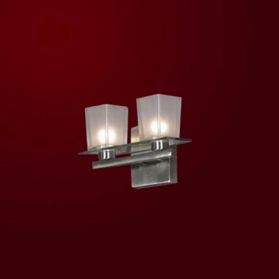 Светильник Lussole LSL-1801-02 Salandra никель Светильник Lussole LSL-1801-02 Salandra никельСовременные<br>LSL-1801-02<br><br>S освещ. до, м2: 6<br>Тип лампы: накаливания / энергосбережения / LED-светодиодная<br>Тип цоколя: E14<br>Количество ламп: 2<br>Ширина, мм: 280<br>MAX мощность ламп, Вт: 40<br>Расстояние от стены, мм: 110<br>Высота, мм: 170<br>Оттенок (цвет): белый<br>Цвет арматуры: серый