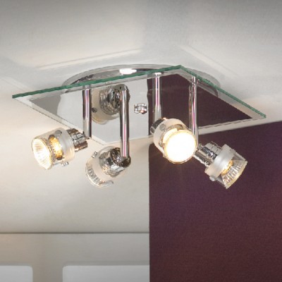 Люстра Lussole LSL-5291-04 Perspicuo хром Люстра Lussole LSL-5291-04 Perspicuo хромПоворотные<br>LSL-5291-04<br><br>Установка на натяжной потолок: Ограничено<br>S освещ. до, м2: 11<br>Крепление: Планка<br>Тип лампы: галогенная / LED-светодиодная<br>Тип цоколя: GU10<br>Количество ламп: 4<br>Ширина, мм: 250<br>MAX мощность ламп, Вт: 50<br>Длина, мм: 250<br>Расстояние от стены, мм: 100<br>Оттенок (цвет): белый<br>Цвет арматуры: серебристый