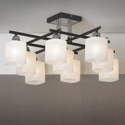 Люстра Lussole Lsl-9007-09 Люстра Lussole Lsl-9007-09Потолочные<br>Компания «Светодом» предлагает широкий ассортимент люстр от известных производителей. Представленные в нашем каталоге товары выполнены из современных материалов и обладают отличным качеством. Благодаря широкому ассортименту Вы сможете найти у нас люстру под любой интерьер. Мы предлагаем как классические варианты, так и современные модели, отличающиеся лаконичностью и простотой форм. Стильная люстра Lussole LSL-9007-09 станет украшением любого дома. Эта модель от известного производителя не оставит равнодушным ценителей красивых и оригинальных предметов интерьера. Люстра Lussole LSL-9007-09 обеспечит равномерное распределение света по всей комнате. При выборе обратите внимание на характеристики, позволяющие приобрести наиболее подходящую модель. Купить понравившуюся люстру по доступной цене Вы можете в интернет-магазине «Светодом».<br><br>Установка на натяжной потолок: Да<br>S освещ. до, м2: 24<br>Крепление: Планка<br>Тип лампы: накаливания / энергосбережения / LED-светодиодная<br>Тип цоколя: E14<br>Количество ламп: 9<br>Ширина, мм: 730<br>MAX мощность ламп, Вт: 40<br>Длина, мм: 730<br>Высота, мм: 300
