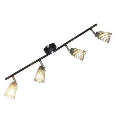 Светильник Lussole Loft LSP-9901 Светильник Lussole Loft LSP-9901С 4 лампами<br><br><br>S освещ. до, м2: 8<br>Тип лампы: галогенная/LED<br>Тип цоколя: G9<br>Количество ламп: 4<br>Ширина, мм: 330<br>Глубина, мм: 140<br>Высота, мм: 120<br>MAX мощность ламп, Вт: 40