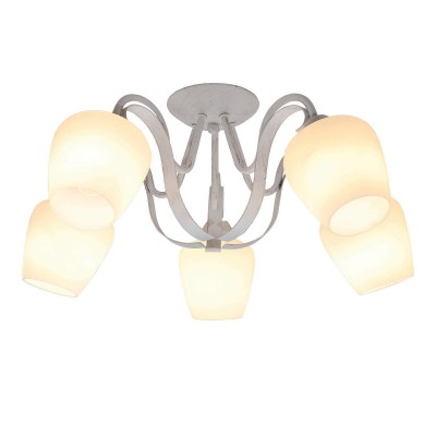 Светильник Lussole Loft LSP-9909 Светильник Lussole Loft LSP-9909Потолочные<br><br><br>Установка на натяжной потолок: Да<br>S освещ. до, м2: 15<br>Тип лампы: Накаливания / энергосбережения / светодиодная<br>Тип цоколя: E27<br>Количество ламп: 5<br>MAX мощность ламп, Вт: 60<br>Диаметр, мм мм: 560<br>Высота, мм: 260