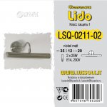 Светильник настенный для картин 350мм Lussole LSQ-0211-02 LIDO никель