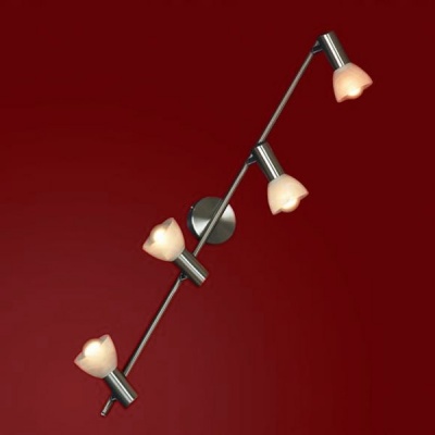 Светильник Lussole LSQ-4109-04 Leggero никель Светильник Lussole LSQ-4109-04 Leggero никельС 4 лампами<br>Светильник-спот Lussole LSQ-4109-04 – прекрасная возможность заполнить помещение ярким сиянием при минимальной занятости пространства. Оптимальные размеры изделия позволят создать целый микс из нескольких источников излучения или просто солировать. Важным функциональным преимуществом светильника Lussole LSQ-4109-04 является наличие четырёх поворотных спотов, что позволит по-разному обыгрывать распределение потоков сияния. Это выгодно для реализации различных дизайнерских задумок и просто практично в использовании. Воспользуйтесь всеми преимуществами универсального светильника Lussole LSQ-4109-04, чтобы и на Ваших просторах был воссоздан оптимальный поток ярких лучей.<br><br>S освещ. до, м2: 11<br>Тип лампы: накал-я - энергосбер-я<br>Тип цоколя: E14<br>Количество ламп: 4<br>Ширина, мм: 80<br>MAX мощность ламп, Вт: 40<br>Расстояние от стены, мм: 170<br>Высота, мм: 870<br>Оттенок (цвет): белый<br>Цвет арматуры: серый