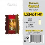 Светильник настенный бра Lussole LSQ-6511-01 OSTUNI