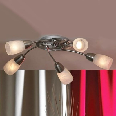 Люстра Lussole LSQ-6907-05 Cevedale никель Люстра Lussole LSQ-6907-05 Cevedale никельПотолочные<br>Компания «Светодом» предлагает широкий ассортимент люстр от известных производителей. Представленные в нашем каталоге товары выполнены из современных материалов и обладают отличным качеством. Благодаря широкому ассортименту Вы сможете найти у нас люстру под любой интерьер. Мы предлагаем как классические варианты, так и современные модели, отличающиеся лаконичностью и простотой форм. Стильная люстра Lussole LSQ-6907-05 станет украшением любого дома. Эта модель от известного производителя не оставит равнодушным ценителей красивых и оригинальных предметов интерьера. Люстра Lussole LSQ-6907-05 обеспечит равномерное распределение света по всей комнате. При выборе обратите внимание на характеристики, позволяющие приобрести наиболее подходящую модель. Купить понравившуюся люстру по доступной цене Вы можете в интернет-магазине «Светодом».<br><br>Установка на натяжной потолок: Ограничено<br>S освещ. до, м2: 14<br>Крепление: Планка<br>Тип лампы: накаливания / энергосбережения / LED-светодиодная<br>Тип цоколя: e14<br>Количество ламп: 5<br>Ширина, мм: 54<br>MAX мощность ламп, Вт: 40<br>Расстояние от стены, мм: 14<br>Цвет арматуры: серый