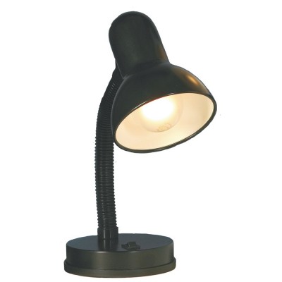 Настольная лампа Lussole LST-4114-01 черный Настольная лампа Lussole LST-4114-01 черныйОфисные<br>Возможно использовать энергосберегающую лампу, вместо обычной лампы накаливания, что является на данный момент требованием многих офисов и учреждений.<br><br>S освещ. до, м2: 4<br>Тип лампы: накал-я - энергосбер-я<br>Тип цоколя: E27<br>Количество ламп: 1<br>Ширина, мм: 180<br>MAX мощность ламп, Вт: 60<br>Высота, мм: 240-360<br>Цвет арматуры: черный