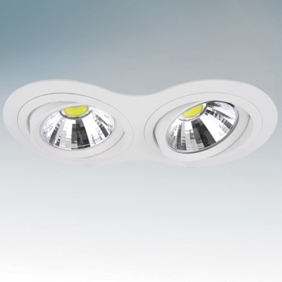 Lightstar INTERO 214326 Светильник Lightstar INTERO 214326 СветильникКруглые LED<br>Встраиваемые светильники – популярное осветительное оборудование, которое можно использовать в качестве основного источника или в дополнение к люстре. Они позволяют создать нужную атмосферу атмосферу и привнести в интерьер уют и комфорт. Интернет-магазин «Светодом» предлагает стильный встраиваемый светильник Lightstar 214326. Данная модель достаточно универсальна, поэтому подойдет практически под любой интерьер. Перед покупкой не забудьте ознакомиться с техническими параметрами, чтобы узнать тип цоколя, площадь освещения и другие важные характеристики. Приобрести встраиваемый светильник Lightstar 214326 в нашем онлайн-магазине Вы можете либо с помощью «Корзины», либо по контактным номерам. Мы развозим заказы по Москве, Екатеринбургу и остальным российским городам.<br><br>Тип лампы: накаливания / энергосберегающая / светодиодная<br>Тип цоколя: DR111<br>Количество ламп: 2<br>Ширина, мм: 175<br>MAX мощность ламп, Вт: 50<br>Длина, мм: 330<br>Высота, мм: 5<br>Поверхность арматуры: матовый<br>Цвет арматуры: белый<br>Общая мощность, Вт: 100