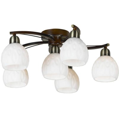 Люстра Lussole Lsl-8807-06 Люстра Lussole Lsl-8807-06Потолочные<br>Элегантная потолочная люстра Lussole Lsl-8807-06 в стиле «модерн» станет украшением Вашего интерьера! Шесть плафонов, расположенных на одинаковых друг от друга расстояниях, создают равномерное, яркое освещение на площади до 12 кв.м. Контрастное сочетание матового белого и насыщенного «бронзового» оттенков смотрится эффектно и привлекает к себе внимание. Рекомендуем Вам в качестве основной цветовой гаммы комнаты использовать похожие тона, и не более трех контрастных в качестве акцентов на аксессуары, а также добавить несколько настенных бра из этой же серии для дополнительной подсветки.<br><br>Установка на натяжной потолок: Да<br>S освещ. до, м2: 12<br>Крепление: Планка<br>Тип лампы: галогенная / LED-светодиодная<br>Тип цоколя: e14<br>Количество ламп: 6<br>MAX мощность ламп, Вт: 40<br>Диаметр, мм мм: 520мм<br>Высота, мм: 200мм<br>Оттенок (цвет): белый<br>Цвет арматуры: бронзовый