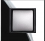 Рамка 1 пост черное стекло Unica Class (Schneider Electric) MGU68.002.7C1