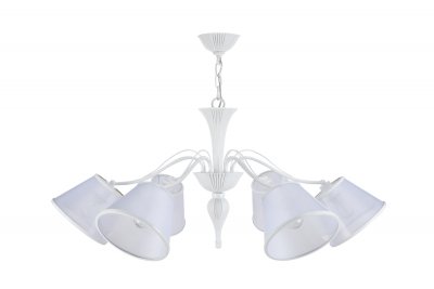 Люстра Maytoni MOD150-06-W Virginity Люстра Maytoni MOD150-06-W VirginityПодвесные<br>Компания «Светодом» предлагает широкий ассортимент люстр от известных производителей. Представленные в нашем каталоге товары выполнены из современных материалов и обладают отличным качеством. Благодаря широкому ассортименту Вы сможете найти у нас люстру под любой интерьер. Мы предлагаем как классические варианты, так и современные модели, отличающиеся лаконичностью и простотой форм. Стильная люстра Maytoni MOD150-06-W станет украшением любого дома. Эта модель от известного производителя не оставит равнодушным ценителей красивых и оригинальных предметов интерьера. Люстра Maytoni MOD150-06-W обеспечит равномерное распределение света по всей комнате. При выборе обратите внимание на характеристики, позволяющие приобрести наиболее подходящую модель. Купить понравившуюся люстру по доступной цене Вы можете в интернет-магазине «Светодом».<br><br>S освещ. до, м2: 12<br>Тип цоколя: E14<br>Количество ламп: 6<br>Ширина, мм: 870<br>MAX мощность ламп, Вт: 40<br>Диаметр, мм мм: 870<br>Глубина, мм: 870<br>Высота, мм: 370