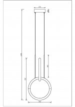 Подвесной светильник Maytoni MOD165PL-L18B3K Node