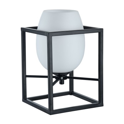 Настольная лампа Maytoni MOD252-TL-01-B Cabin Настольная лампа Maytoni MOD252-TL-01-B CabinЛофт<br><br><br>Тип лампы: Накаливания / энергосбережения / светодиодная<br>Тип цоколя: E14<br>Цвет арматуры: Черный<br>Количество ламп: 1<br>Ширина, мм: 160<br>Глубина, мм: 160<br>Высота, мм: 240<br>MAX мощность ламп, Вт: 40