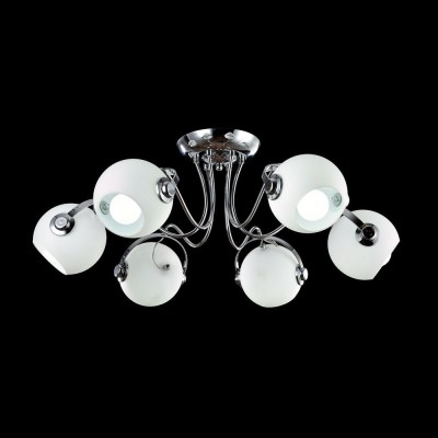 Люстра Maytoni MOD833-06-N Joel Люстра Maytoni MOD833-06-N JoelПотолочные<br><br><br>Тип лампы: Накаливания / энергосбережения / светодиодная<br>Тип цоколя: E14<br>Количество ламп: 6<br>MAX мощность ламп, Вт: 40<br>Диаметр, мм мм: 760<br>Высота, мм: 280<br>Цвет арматуры: Хром