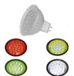 Лампа светодиодная цветная JCDR/C 220v/18PCS Led зеленый светодиод