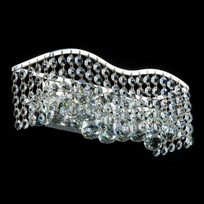 Светильник бра Maytoni D957-WB2-N Snake Светильник бра Maytoni D957-WB2-N SnakeХрустальные<br><br><br>S освещ. до, м2: 5<br>Тип лампы: галогенная / LED-светодиодная<br>Тип цоколя: G9<br>Количество ламп: 2<br>Ширина, мм: 510<br>MAX мощность ламп, Вт: 40<br>Расстояние от стены, мм: 200<br>Высота, мм: 130<br>Цвет арматуры: серебристый