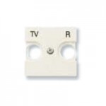 Накладка розетки TV-R 2 модуля белый Zenit (Niessen) N2250.8 BL