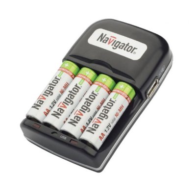 Зарядное устройство Navigator 94 473 NCH-404USB Зарядное устройство Navigator 94 473 NCH-404USBЗарядные устройства<br>Возможность заряда 2 или 4 AA/AAA Ni-MH аккумуляторов Автоматическое отключение по –bs000933453<br><br>Ширина, мм: 70<br>Длина, мм: 65<br>Высота, мм: 190