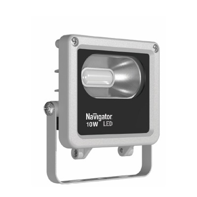 Светильник Navigator 71 313 NFL-M-10-6K-IP65-LED Светильник Navigator 71 313 NFL-M-10-6K-IP65-LEDCветодиодные<br>Светодиодные прожекторы NFL-M-LED являются энергоэффективным аналогом стандартных галогенных прожекторов. <br>Основные преимущества: <br><br>Обладает<br> степенью защиты от пыли и влаги IP65, подходит как для внутреннего, так<br> и для наружного использования. Предназначен для освещения фасадов <br>зданий, внутренних дворов, садов, оград, гаражей, складских помещений, <br>рекламных стендов, вывесок, витрин и проч.;<br>Компактный алюминиевый корпус с увеличенной площадью рассеивания;<br>Специальный матовый рассеиватель закрывающий светодиоды, снижает уровень слепимости;<br>Алюминиевый рефлектор обеспечивает мощный направленный свет;<br>Коэффициент цветопередачи Ra gt; 75;<br>Надёжный драйвер с коэффициентом мощности gt; 0.9;<br>Отсутствие мерцания и пульсаций светового потока;<br>Широкий диапазон рабочих температур (от -30 до + 40 °С);<br>Широкий диапазон рабочих напряжений (от 165 до 265В);<br>Удобство монтажа;<br>Срок службы более 30 000 часов.<br>Гарантия 2 года<br><br>Цветовая t, К: 6000<br>Тип лампы: LED<br>Тип цоколя: LED<br>Ширина, мм: 120<br>MAX мощность ламп, Вт: 10<br>Длина, мм: 47<br>Высота, мм: 134