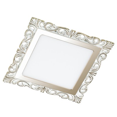Novotech PEILI 357279 светильник Novotech PEILI 357279 светильникКвадратные LED<br>Встраиваемый светодиодный светильник со встроенным драйвером модели Novotech 357279 из серии PEILI отличается следующим качеством: Корпус светильника произведен из алюминия. Это металл, основными достоинствами которого являются — устойчивость к практически всем видам негативного воздействия окружающей среды, коррозии. Небольшой вес, по сравнению с другими видами металла и экологическая безопасность материала. Рассеиватель сделан из акрила. Основными свойствами которого являются: высокая светопропускаемость — 92 %, которая не изменяется с течением времени, сохраняя свой оригинальный цвет, сопротивляемость удару в 5 раз больше, чем у стекла, устойчивость к воздействию влаги, бактерий и микроорганизмов, морозостойкость и экологичность. Срок службы светодиодов до 25000 часов.<br><br>Тип лампы: галогеновая, светодиодная<br>Тип цоколя: LED<br>Количество ламп: 1<br>MAX мощность ламп, Вт: 150<br>Диаметр, мм мм: 195<br>Высота, мм: 21<br>Поверхность арматуры: матовый, глянцевый<br>Цвет арматуры: белый с золотистой патиной
