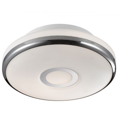 Светильник Odeon light 2401/1C Светильник Odeon light 2401/1CКруглые<br>Компактный настенно-потолочный светильник Odeon light 2401/1C станет прекрасным дополнением и завершающим «штрихом» при оформлении интерьера в «минималистичном» стиле. Площадь освещения составляет 4 кв.м., поэтому наиболее оптимально использовать этот источник света в качестве дополнительной подсветки определенной зоны комнаты. Светлые оттенки хорошо сочетаются с любой цветовой гаммой, а «цельный» плафон без «утяжеляющих» декоративных элементов легко очистить от пыли – достаточно протереть его влажной салфеткой.<br><br>S освещ. до, м2: 4<br>Крепление: потолочное<br>Тип лампы: накаливания / энергосбережения / LED-светодиодная<br>Тип цоколя: E27<br>Количество ламп: 1<br>MAX мощность ламп, Вт: 60<br>Диаметр, мм мм: 230<br>Высота, мм: 90<br>Оттенок (цвет): белый<br>Цвет арматуры: серебристый