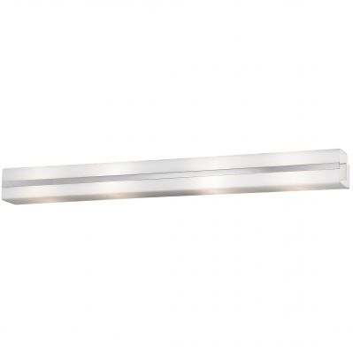 Светильник Odeon light 2404/4W Светильник Odeon light 2404/4WДлинные<br>Итальянский настенно-потолочный светильник Odeon light 2404/4W – прекрасное решение задачи создания подсветки. Длинная конструкция без декоративных элементов очень удобна в случаях, когда требуется сделать акцент не на осветительный прибор, а на объект освещения. Это может быть стеклянная полка с сувенирами или семейными фотографиями, «зимний сад», садовая рассада и т.п. Также с его помощью Вы сможете создать дополнительную подсветку компьютерного стола или рабочей поверхности на кухне. «Цельный» плафон легко очистить от загрязнений – достаточно протереть его влажной салфеткой.<br><br>S освещ. до, м2: 16<br>Крепление: настенное<br>Тип лампы: накаливания / энергосбережения / LED-светодиодная<br>Тип цоколя: E14<br>Количество ламп: 4<br>Ширина, мм: 608<br>MAX мощность ламп, Вт: 60<br>Расстояние от стены, мм: 78<br>Высота, мм: 60<br>Оттенок (цвет): белый<br>Цвет арматуры: серебристый