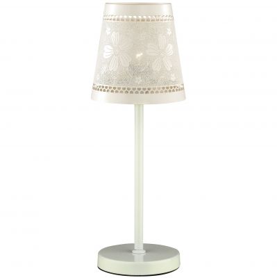 Настольная лампа Odeon light 2422/1T Настольная лампа Odeon light 2422/1TФлористика<br>Настольная лампа – это не просто источник дополнительного освещения, но и оригинальный элемент декора. Его можно установить в спальне, гостиной, кабинете и других комнатах. Интернет-магазин «Светодом» предлагает настольные лампы разных стилей по доступным ценам. Благодаря большому ассортименту Вы обязательно найдете в нашем каталоге именно ту модель, которую искали. Настольная лампа Odeon light 2422/1T – прекрасный вариант для завершения интерьера. Ее можно включить одновременно с люстрой для более яркого освещения или без нее для создания уютной атмосферы, настраивающей на отдых. Купить настольную лампу Odeon light 2422/1T Вы можете с помощью виртуальной «Корзины» или по контактным номерам, указанным на сайте.<br><br>S освещ. до, м2: 2<br>Тип лампы: накаливания / энергосбережения / LED-светодиодная<br>Тип цоколя: E27<br>Количество ламп: 1<br>MAX мощность ламп, Вт: 40<br>Диаметр, мм мм: 200<br>Высота, мм: 520<br>Оттенок (цвет): белый<br>Цвет арматуры: белый