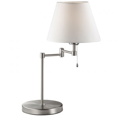 Настольная лампа Odeon light 2480/1T Настольная лампа Odeon light 2480/1TС абажуром<br>Настольная лампа – это не просто источник дополнительного освещения, но и оригинальный элемент декора. Его можно установить в спальне, гостиной, кабинете и других комнатах. Интернет-магазин «Светодом» предлагает настольные лампы разных стилей по доступным ценам. Благодаря большому ассортименту Вы обязательно найдете в нашем каталоге именно ту модель, которую искали. Настольная лампа Odeon light 2480/1T – прекрасный вариант для завершения интерьера. Ее можно включить одновременно с люстрой для более яркого освещения или без нее для создания уютной атмосферы, настраивающей на отдых. Купить настольную лампу Odeon light 2480/1T Вы можете с помощью виртуальной «Корзины» или по контактным номерам, указанным на сайте.<br><br>S освещ. до, м2: 4<br>Тип лампы: накал-я - энергосбер-я<br>Тип цоколя: E27<br>Количество ламп: 1<br>Ширина, мм: 360<br>MAX мощность ламп, Вт: 60<br>Высота, мм: 500<br>Оттенок (цвет): белый<br>Цвет арматуры: серый