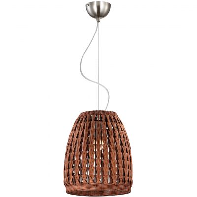 Светильник Odeon light 2491/1 Светильник Odeon light 2491/1Плетеные из ротанга<br>Компания «Светодом» предлагает широкий ассортимент люстр от известных производителей. Представленные в нашем каталоге товары выполнены из современных материалов и обладают отличным качеством. Благодаря широкому ассортименту Вы сможете найти у нас люстру под любой интерьер. Мы предлагаем как классические варианты, так и современные модели, отличающиеся лаконичностью и простотой форм. Стильная люстра Odeon light 2491/1 станет украшением любого дома. Эта модель от известного производителя не оставит равнодушным ценителей красивых и оригинальных предметов интерьера. Люстра Odeon light 2491/1 обеспечит равномерное распределение света по всей комнате. При выборе обратите внимание на характеристики, позволяющие приобрести наиболее подходящую модель. Купить понравившуюся люстру по доступной цене Вы можете в интернет-магазине «Светодом». Мы предлагаем доставку не только по Москве и Екатеринбурге, но и по всей России.<br><br>Установка на натяжной потолок: Да<br>S освещ. до, м2: 2<br>Крепление: Планка<br>Тип лампы: накаливания / энергосбережения / LED-светодиодная<br>Тип цоколя: E27<br>Количество ламп: 1<br>MAX мощность ламп, Вт: 60<br>Диаметр, мм мм: 240<br>Высота, мм: 1100<br>Оттенок (цвет): коричневый<br>Цвет арматуры: серый