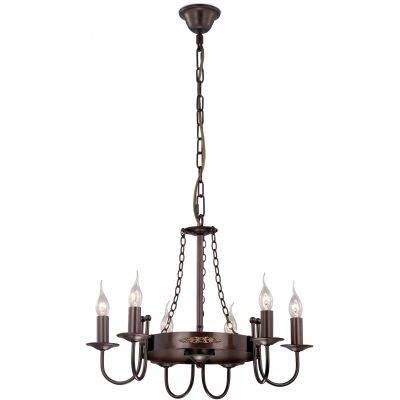 Люстра Odeon light 2528/6 Люстра Odeon light 2528/6Подвесные<br>Подвесная люстра Odeon light 2528/6 привнесёт статус и благородство в Ваш интерьер. Главным достоинством итальянского изделия являются кованые детали: оригинальные и мощные. Подвесная люстра Odeon light 2528/6 – это проявление неординарности, поэтому и выбрать её смогут люди, отличающиеся яркой харизмой. Изделие пропитано аристократизмом и благородством! Здесь представлены и кованые цепи, и элегантные изгибы, и декоративные узоры. Отсутствие плафонов делает подвесную люстру Odeon light 2528/6 аутентичной, приближенной к средневековым истокам. Изделие словно только что выковано для рыцарского дома. Коричневый оттенок делает светильник ещё более презентабельным и могущественным. Оно прекрасно впишется в дизайн в стиле английских традиций, ренессанс, барокко, рустика и прочие.<br><br>Установка на натяжной потолок: Да<br>S освещ. до, м2: 16<br>Крепление: Крюк<br>Тип лампы: накаливания / энергосбережения / LED-светодиодная<br>Тип цоколя: E14<br>Количество ламп: 6<br>MAX мощность ламп, Вт: 40<br>Диаметр, мм мм: 560<br>Высота, мм: 430<br>Оттенок (цвет): белый<br>Цвет арматуры: коричневый