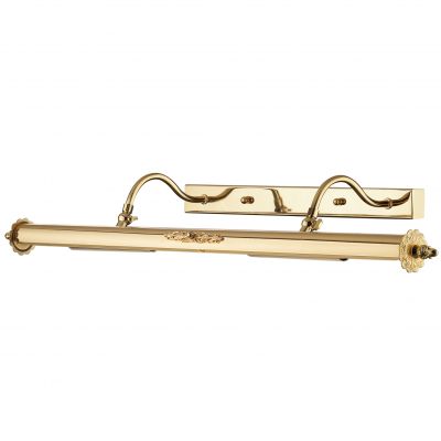 Подсветка для картин Odeon light 2530/4W Подсветка для картин Odeon light 2530/4WДля картин/зеркал<br><br><br>S освещ. до, м2: 6<br>Крепление: настенное<br>Тип лампы: накаливания / энергосбережения / LED-светодиодная<br>Тип цоколя: E14<br>Количество ламп: 4<br>Ширина, мм: 780<br>MAX мощность ламп, Вт: 25<br>Расстояние от стены, мм: 220<br>Высота, мм: 120<br>Оттенок (цвет): белый<br>Цвет арматуры: золотой