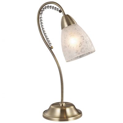 Настольная лампа Odeon light 2541/1T Настольная лампа Odeon light 2541/1TКлассические<br>Настольная лампа – это не просто источник дополнительного освещения, но и оригинальный элемент декора. Его можно установить в спальне, гостиной, кабинете и других комнатах. Интернет-магазин «Светодом» предлагает настольные лампы разных стилей по доступным ценам. Благодаря большому ассортименту Вы обязательно найдете в нашем каталоге именно ту модель, которую искали. Настольная лампа Odeon light 2541/1T – прекрасный вариант для завершения интерьера. Ее можно включить одновременно с люстрой для более яркого освещения или без нее для создания уютной атмосферы, настраивающей на отдых. Купить настольную лампу Odeon light 2541/1T Вы можете с помощью виртуальной «Корзины» или по контактным номерам, указанным на сайте.<br><br>S освещ. до, м2: 2<br>Тип лампы: накал-я - энергосбер-я<br>Тип цоколя: E14<br>Количество ламп: 1<br>MAX мощность ламп, Вт: 40<br>Диаметр, мм мм: 130<br>Высота, мм: 380<br>Оттенок (цвет): белый<br>Цвет арматуры: бронзовый