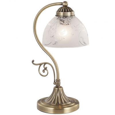 Настольная лампа Odeon light 2542/1T Настольная лампа Odeon light 2542/1TКлассические<br>Настольная лампа – это не просто источник дополнительного освещения, но и оригинальный элемент декора. Его можно установить в спальне, гостиной, кабинете и других комнатах. Интернет-магазин «Светодом» предлагает настольные лампы разных стилей по доступным ценам. Благодаря большому ассортименту Вы обязательно найдете в нашем каталоге именно ту модель, которую искали. Настольная лампа Odeon light 2542/1T – прекрасный вариант для завершения интерьера. Ее можно включить одновременно с люстрой для более яркого освещения или без нее для создания уютной атмосферы, настраивающей на отдых. Купить настольную лампу Odeon light 2542/1T Вы можете с помощью виртуальной «Корзины» или по контактным номерам, указанным на сайте.<br><br>S освещ. до, м2: 2<br>Тип лампы: накал-я - энергосбер-я<br>Тип цоколя: E27<br>Количество ламп: 1<br>MAX мощность ламп, Вт: 40<br>Диаметр, мм мм: 150<br>Высота, мм: 390<br>Оттенок (цвет): белый<br>Цвет арматуры: бронзовый