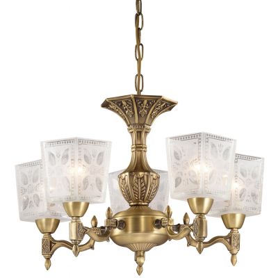 Люстра Odeon light 2564/5 Люстра Odeon light 2564/5Подвесные<br>Итальянская подвесная люстра Odeon light 2564/5 – яркий образец «классического» стиля оформления интерьера! Каждая ее деталь «пропитана» духом этого направления в дизайне и отображает самые запоминающиеся его черты. «Растительный» рисунок повторяется в плафонах и арматуре, элегантная, изящная конструкция крепления эффектно контрастирует со «строгими» контурами, яркий бронзовый оттенок подчеркивает «нежный» белый, создавая невероятно красивый, броский и запоминающийся образ, который идеально подойдет к комнате площадью до 13 кв.м. с высоким потолком. Рекомендуем использовать в интерьере всю серию Odeon light 2564, включая настенные бра и настольную лампу, чтобы пространство выглядело «цельным», уютным и «совершенным».<br><br>Установка на натяжной потолок: Да<br>S освещ. до, м2: 13<br>Крепление: Крюк<br>Тип товара: Люстра подвесная<br>Тип лампы: накаливания / энергосбережения / LED-светодиодная<br>Тип цоколя: E14<br>Количество ламп: 5<br>MAX мощность ламп, Вт: 60<br>Диаметр, мм мм: 510<br>Высота, мм: 330<br>Оттенок (цвет): белый<br>Цвет арматуры: бронзовый