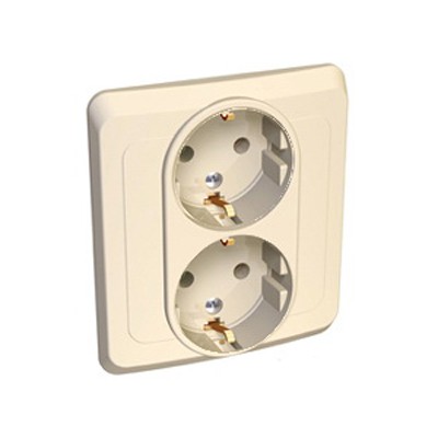 Lexel Этюд 2-ая розетка с заземлением кремовый (скр.устан.) (PC16-007k) Lexel Этюд 2-ая розетка с заземлением кремовый (скр.устан.) (PC16-007k)Крем<br><br><br>Оттенок (цвет): бежевый