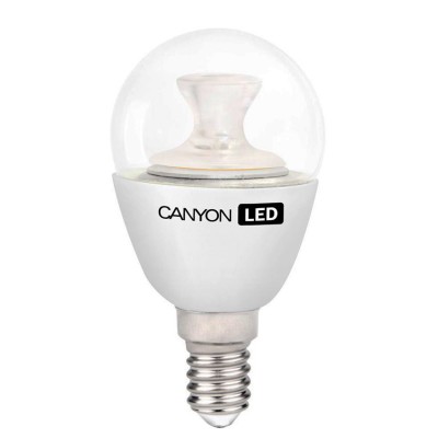 Светодиодная лампа CANYON PE14CL6W230VW Светодиодная лампа CANYON PE14CL6W230VWВ виде шарика<br>В интернет-магазине «Светодом» можно купить не только люстры и светильники, но и лампочки. В нашем каталоге представлены светодиодные, галогенные, энергосберегающие модели и лампы накаливания. В ассортименте имеются изделия разной мощности, поэтому у нас Вы сможете приобрести все необходимое для освещения. Лампа Canyon PE14CL6W230VW обеспечит отличное качество освещения. При покупке ознакомьтесь с параметрами в разделе «Характеристики», чтобы не ошибиться в выборе. Там же указано, для каких осветительных приборов Вы можете использовать лампу Canyon PE14CL6W230VWCanyon PE14CL6W230VW. Для оформления покупки воспользуйтесь «Корзиной». При наличии вопросов Вы можете позвонить нашим менеджерам по одному из контактных номеров. Мы доставляем заказы в Москву, Екатеринбург и другие города России.<br><br>Рекомендуемые колбы ламп: P45<br>Цветовая t, К: 2700<br>Тип лампы: LED - светодиодная<br>Тип цоколя: E14<br>MAX мощность ламп, Вт: 6<br>Диаметр, мм мм: 45<br>Длина, мм: 83,5<br>Общая мощность, Вт: эквивалент лампы накаливания 40 Ватт