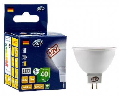 Лампа светодиодная REV 32369 3 LED MR16 GU5.3 3W 250Лм, 3000K, теплый свет, 12V Лампа светодиодная REV 32369 3 LED MR16 GU5.3 3W 250Лм, 3000K, теплый свет, 12VЗеркальные MR16 - 5.3<br>В интернет-магазине «Светодом» можно купить не только люстры и светильники, но и лампочки. В нашем каталоге представлены светодиодные, галогенные, энергосберегающие модели и лампы накаливания. В ассортименте имеются изделия разной мощности, поэтому у нас Вы сможете приобрести все необходимое для освещения. Лампа REV 32369 3 LED MR16 GU5.3 3W 250Лм, 3000K, теплый свет, 12V обеспечит отличное качество освещения. При покупке ознакомьтесь с параметрами в разделе «Характеристики», чтобы не ошибиться в выборе. Там же указано, для каких осветительных приборов Вы можете использовать лампу REV 32369 3 LED MR16 GU5.3 3W 250Лм, 3000K, теплый свет, 12VREV 32369 3 LED MR16 GU5.3 3W 250Лм, 3000K, теплый свет, 12V. Для оформления покупки воспользуйтесь «Корзиной». При наличии вопросов Вы можете позвонить нашим менеджерам по одному из контактных номеров. Мы доставляем заказы в Москву, Екатеринбург и другие города России.<br><br>Цветовая t, К: WW - теплый белый 2700-3000 К<br>Тип лампы: LED - светодиодная<br>Тип цоколя: gu5.3<br>MAX мощность ламп, Вт: 3<br>Диаметр, мм мм: 50<br>Высота, мм: 48