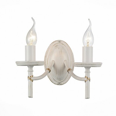 Светильник St Luce SL155.501.02 Светильник St Luce SL155.501.02Классические<br>Если Вы настроены купить светильник модели SL15550102, то обратите внимание: Модели коллекции Melos гармонично впишутся в современный интерьер в неоклассическом стиле, стиле гранж или кантри. Изящные металлические основания люстр окрашены белой краской и патинированы золотом. Лёгкость и лаконичность этих люстр привнесут в помещение атмосферу душевности и уюта.<br><br>Тип лампы: Накаливания / энергосбережения / светодиодная<br>Тип цоколя: E14<br>Количество ламп: 2<br>Ширина, мм: 290<br>MAX мощность ламп, Вт: 40<br>Высота, мм: 190