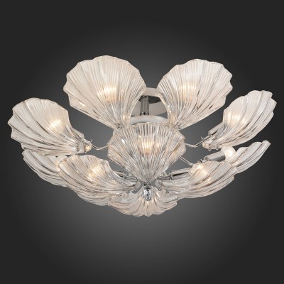 Люстра потолочная St luce SL172.102.12 Люстра потолочная St luce SL172.102.12Потолочные<br>Если Вы настроены купить светильник модели SL17210212, то обратите внимание: Нет ничего более совершенного, чем то, что дает нам природа. Стеклянные прозрачные плафоны уникальной формы визуально напоминают морские ракушки. И кажется, что вот-вот их створки раскроются, и оттуда покажется маленькая перламутровая жемчужинка. В светильниках ее образ визуализируется при помощи маленькой лампочки, помещенной внутрь плафона. Роскошно и дорого выглядит люстра из коллекции Ariel под потолком. Она будет уместна в любом современном интерьере, наполняя его светом, теплом и умиротворенностью.<br><br>Установка на натяжной потолок: Ограничено<br>S освещ. до, м2: 24<br>Тип лампы: Накаливания / энергосбережения / светодиодная<br>Тип цоколя: E14<br>Количество ламп: 12<br>MAX мощность ламп, Вт: 40<br>Диаметр, мм мм: 820<br>Высота, мм: 270