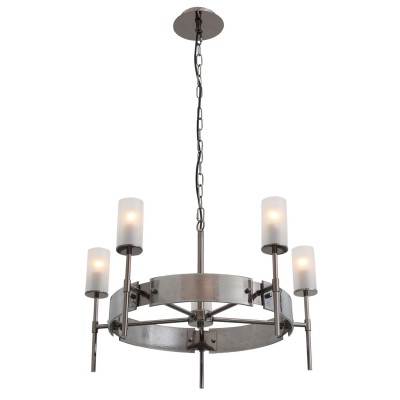 Люстра подвесная St luce SL219.142.05 Люстра подвесная St luce SL219.142.05Подвесные<br><br><br>Установка на натяжной потолок: Да<br>S освещ. до, м2: 10<br>Крепление: Планка<br>Тип лампы: накаливания / энергосбережения / LED-светодиодная<br>Тип цоколя: E14<br>Количество ламп: 5<br>MAX мощность ламп, Вт: 40<br>Диаметр, мм мм: 600<br>Высота, мм: 400 - 1850<br>Оттенок (цвет): черный<br>Цвет арматуры: черный