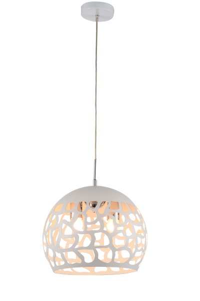 Светильник подвесной St luce SL278.503.02 Scolpito Светильник подвесной St luce SL278.503.02 ScolpitoОдиночные<br>Если Вы настроены купить светильник модели SL27850302, то обратите внимание: Наши дизайнеры стремятся подчеркнуть индивидуальность пространства за счет создания оригинальных стильных светильников.<br>Модели коллекции Anzi сочетают эстетику мегаполиса и плавность линий, присущую модерну. Они могут быть загадочными в черно- золотом исполнении или нежно-романтическими в белом. Основание и плафоны люстр изготовлены из металла. Узорный рисунок выполнен лазерной резкой.<br><br>Крепление: на планку<br>Тип лампы: накаливания / энергосбережения / LED-светодиодная<br>Тип цоколя: E27<br>Количество ламп: 2<br>MAX мощность ламп, Вт: 60<br>Диаметр, мм мм: 350<br>Высота, мм: 295<br>Поверхность арматуры: глянцевая<br>Цвет арматуры: белый