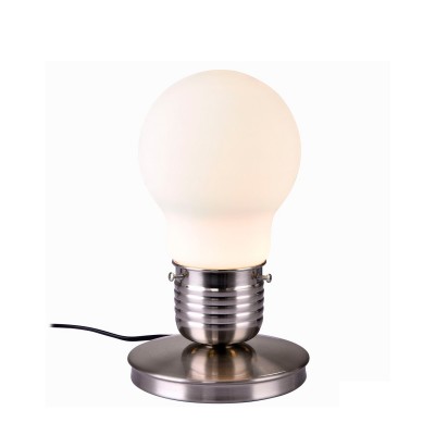 Настольная лампа St luce SL299.554.01 Настольная лампа St luce SL299.554.01Хай тек<br>Касаемо коллекции модели St luce SL299.554.01 хотелось бы отметить основные моменты: Представленные модели коллекции Buld имеют необычный запоминающийся облик, что позволяет им украсить помещение, оформленное в стиле хай-тек, модерн или постмодерн. Арматура светильников выполнена из металла цвета никель. Рассеиватель изготовлен из белого матированного дутого стекла. В серии есть модель, дополненная цветными шнурами.<br><br>S освещ. до, м2: 4<br>Тип лампы: накаливания / энергосбережения / LED-светодиодная<br>Тип цоколя: E27<br>Количество ламп: 1<br>Ширина, мм: 150<br>MAX мощность ламп, Вт: 60<br>Диаметр, мм мм: 150<br>Длина, мм: 150<br>Высота, мм: 300<br>Поверхность арматуры: матовая<br>Цвет арматуры: серебристый