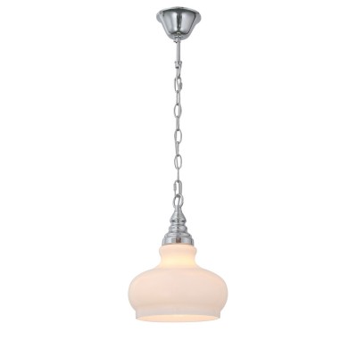 Светильник подвесной St luce SL340.053.01 Светильник подвесной St luce SL340.053.01Одиночные<br>Классический стиль с нотками техно стиля и мотивами востока смешались в дизайне моделей коллекции Piera. Рассеянный свет падает мягким конусом, позволяя разграничивать зоны помещения, не отягощает интерьер, а, напротив, придает ему воздушность и легкость. Обьемный и одновременно изящный абажур выполнен из белого матового и прозрачного стекла. Он прекрасно сочетается с металлическим основанием цвета хром. Яркие и оригинальные люстры коллекции Piera созданы для освещения и украшения современных пространств, гармонизируя их и привнося в атмосферу комфорт и уют.<br><br>Крепление: Крюк<br>Тип лампы: накаливания / энергосбережения / LED-светодиодная<br>Тип цоколя: E27<br>Количество ламп: 1<br>MAX мощность ламп, Вт: 60<br>Диаметр, мм мм: 240<br>Высота, мм: 1200<br>Цвет арматуры: серебристый