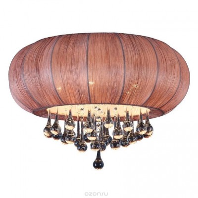 Люстра потолочная St luce SL350.082.05 Люстра потолочная St luce SL350.082.05Подвесные<br>Касаемо коллекции модели St luce SL350.082.05 хотелось бы отметить основные моменты: Preferita-коллекция люстр в стиле арт-деко с тканевыми абажурами в богатой цветовой палитре. Основания светильников выполнены из металла с хромированным покрытием. В абажурах используется специально обработанный жатый шелк, который не рвется и стоек к воздействию температур. Элегантность колекции подчеркивают прозрачные стеклянные подвески каплевидной формы, которые особенно гармонируют с округлой формой абажуров.<br><br>Установка на натяжной потолок: Ограничено<br>S освещ. до, м2: 13<br>Крепление: Планка<br>Тип лампы: накаливания / энергосбережения / LED-светодиодная<br>Тип цоколя: E14<br>Количество ламп: 5<br>Ширина, мм: 500<br>MAX мощность ламп, Вт: 40<br>Диаметр, мм мм: 500<br>Длина, мм: 500<br>Высота, мм: 300<br>Поверхность арматуры: глянцевая<br>Оттенок (цвет): коричневый<br>Цвет арматуры: коричневый
