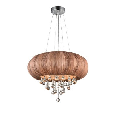 Светильник подвесной St luce SL350.083.05 Светильник подвесной St luce SL350.083.05Подвесные<br>Касаемо коллекции модели St luce SL350.083.05 хотелось бы отметить основные моменты: Preferita-коллекция люстр в стиле арт-деко с тканевыми абажурами в богатой цветовой палитре. Основания светильников выполнены из металла с хромированным покрытием. В абажурах используется специально обработанный жатый шелк, который не рвется и стоек к воздействию температур. Элегантность колекции подчеркивают прозрачные стеклянные подвески каплевидной формы, которые особенно гармонируют с округлой формой абажуров.<br><br>Установка на натяжной потолок: Да<br>S освещ. до, м2: 13<br>Крепление: Планка<br>Тип лампы: накаливания / энергосбережения / LED-светодиодная<br>Тип цоколя: E14<br>Количество ламп: 5<br>Ширина, мм: 500<br>MAX мощность ламп, Вт: 40<br>Диаметр, мм мм: 500<br>Длина, мм: 500<br>Высота, мм: 400<br>Поверхность арматуры: глянцевая<br>Цвет арматуры: серебристый