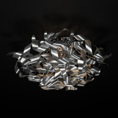 Светильник потолочный St luce SL450.002.16 Светильник потолочный St luce SL450.002.16Потолочные<br>Касаемо коллекции модели St luce SL450.002.16 хотелось бы отметить основные моменты: Завивающиеся металлические пластины цвета хром или алюминий, из которых собраны эти крупные дизайнерские люстры и бра, прекрасно отражают и рассеивают свет, делая светильники Scorppio акцентом современного интерьера в стиле постмодерн, лофт или хай-тек. Галогеновые лампы, спрятанные среди сверкающих хромированных завитков, обеспечат хорошее освещение зала, холла, кабинета.<br><br>Установка на натяжной потолок: Да<br>S освещ. до, м2: 42<br>Крепление: Планка<br>Тип лампы: галогенная / LED-светодиодная<br>Тип цоколя: G9<br>Цвет арматуры: серый<br>Количество ламп: 16<br>Ширина, мм: 750<br>Диаметр, мм мм: 750<br>Длина, мм: 750<br>Высота, мм: 320<br>Поверхность арматуры: глянцевая<br>Оттенок (цвет): серебристый никель<br>MAX мощность ламп, Вт: 40